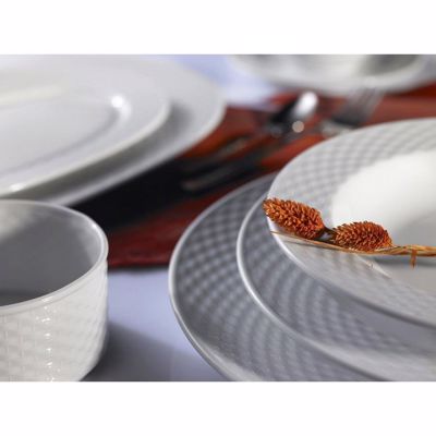 Cryspo Trio Σετ Πάστας 7 Τεμαχίων Λευκή Πορσελάνη 'POLO WHITE' 3400035